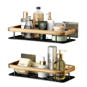 Retouch Homes High Definition - Space Aluminum Light Luxury Wall Mounted Bathroom and Universal Shelf Rack BR116