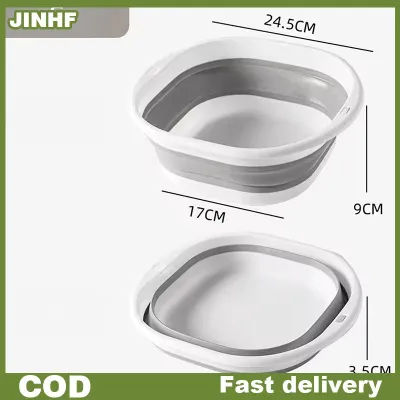 JINHF Du Lịch Lớn Chậu Rửa Gấp Chậu Rửa Hộ Gia Đình Di Động Nén Lưu Vực Cho Sinh Viên Ký Túc Xá Phòng Tắm Phụ Kiện
