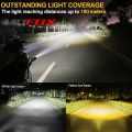 MOFOX P4 Laser Gun 60W MDL Motorcycle Mini Driving Light Dual Color High/Low Beam 4 Lens Waterproof Auxiliary Lights Spotlight For Motorcycle LED Light. 