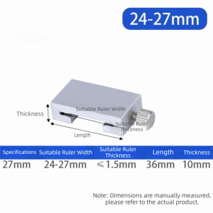 NALANILI Adjustable Positioning Limit Block Durable Lightweight Measuring Marking Gauge Gauges Tools Steel Ruler Positioning Block Woodworking
