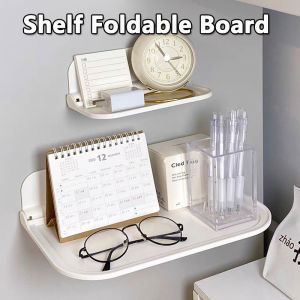 Foldable Storage Rack Wall-mounted Folding Board Bedroom Storage Rack Bathroom Rack