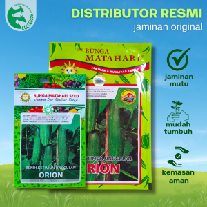 Benih Timun Lalap ORION 20 gram Cap Bunga Matahari Unggul Lebat
