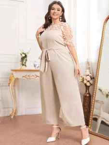 FANNYFASHION #113 FASHION BUTTERFLY PLUS SIZE JUMPSUIT FOR WOMEN (FIT TO XL)