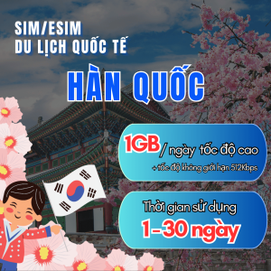 Sim/Esim Du Lịch Hàn Quốc – Data Không Giới Hạn Tốc Độ Cao Lướt Mạng Xã Hội Xem Viao Check Maps Thả Ga . Gói Cước Linh Hoạt Siêu Tiết Kiệm . FREESHIP - CHƯA KÍCH HOẠT