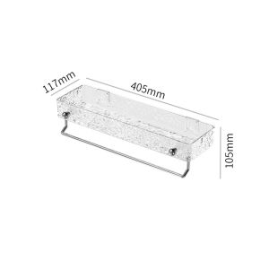 Plastic Floating Shelves Wall Mounted Fashion Wall Storage Shelves for Bedroom Living Room Bathroom Kitchen