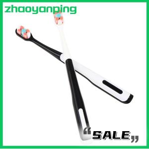 zhaoyanping แปรงสีฟันแบบพกพาผมนุ่มพิเศษพร้อมกล่องดูแลสุขอนามัยช่องปาก