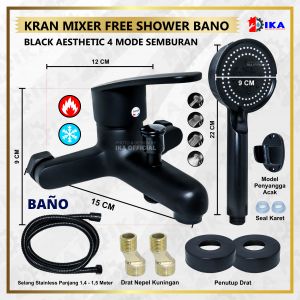KRAN SHOWER KERAN MIXER BATHUB KAMAR MANDI TOILET AIR PANAS DINGIN - KERAN BATHTUB 2 CABANG TANAM