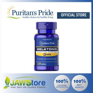 Puritans Pride Melatonin 3 mg 120 Tablets / Nature’s Bounty Melatonin 3mg 120 Tabs – Sleep Aid Cherry Flavor Quick Dissolve