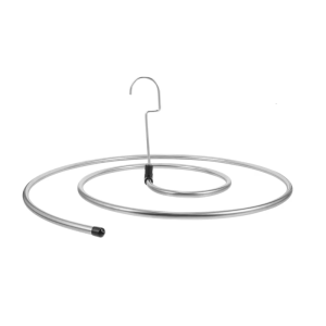 ดีไซน์แบบเกลียวราวตากผ้าชั้นสแตนเลสสตีลประหยัดพื้นที่กันสนิมสำหรับการใช้งานกลางแจ้งในร่มประกอบง่าย