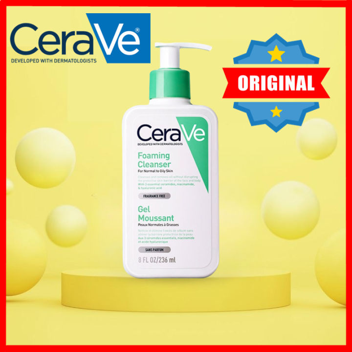 Cerave Hydrating Facial Cleanser 236ml For Normal to Dry Skin Daily