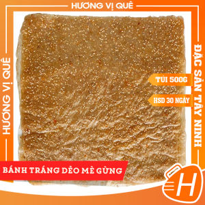 Bánh Tráng Dẻo Mè Gừng - Túi 500g - Đặc Sản Tây Ninh