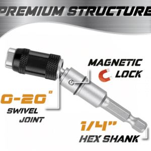 1/4" Magnetic Screw Drill Bit Tool Quick Change Locking Bit Holder Extensions