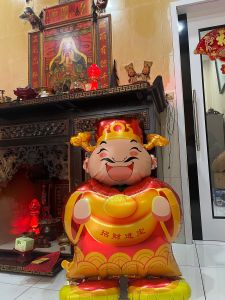 jaya BALON FOIL DEWA REJEKI JUMBO 135 X 88 bisa berdiri hiasan imlek rumah restoran cafe lampion angpau chinese new year B034
