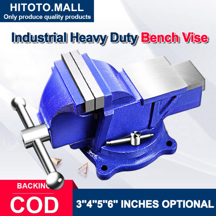 6 Inch Swivel Bench Vise - 360° Rotating Cast Iron Vise For Woodworking, Crafting, Soldering & DIY Projects - View #10