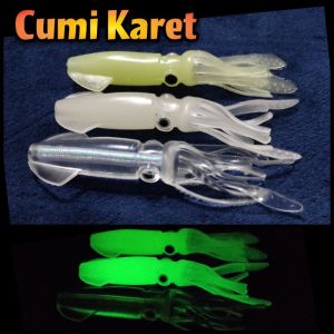 Umpan Cumi Karet Silikon Soft Lure Squid Silicone GID 10cm