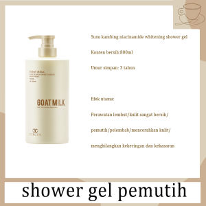 Body Wash Susu Kambing Elyimoon - Pemutih Kulit Premium Aroma Lembut Bebas Paraben 800ml