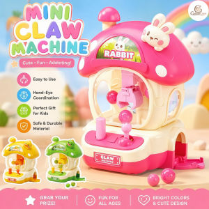 Desktop Mini Claw Machine Toy Ball Catcher Game Set Six Balls Hand Eye Coordination Family Play Gift