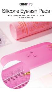 Curacoro Silicone Lash Pads for Eyelash Extension (Pack of 1)    Reusable Tray Holder Soft Silicone Stand