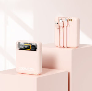 [SG READY STOCK] Mini powerbank 20000mAh 100W PD Fast Charging 4 in 1 Portable Large capacity Powerbank