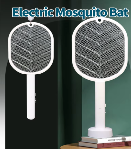 2 in 1 Electronic Mosquito Killer Fly Swatter USB Rechargeable Mosquito Racket Insect Killer With UV Light
