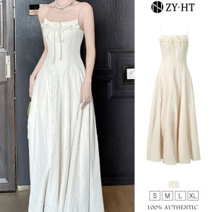 ZYHT EraVogue Womens Dress Cream Dress A-Shape Dress Single Strap Dress Work Dress Hi-So Dress Vintage Dress Dress Party Evening Dress 9803