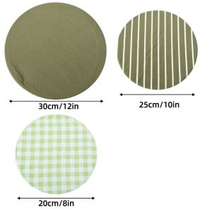 JURHOMIE 1 Set Washable Cotton Bowl Covers Breathable Reusable Bread Bowl Cover Eco-Friendly Fabric Bread Cover Bread Proofing
