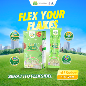 Nutriflakes Sereal Umbi Garut Kemasan Sachet 1 Box - Isi 5 Sachet