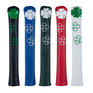 Hoa văn hình Lá Chất liệu da PU alignment Stick headcover lấy hướng Golf Stick Bìa trường Hợp Chủ gậy đánh golf bảo vệ lâu dài