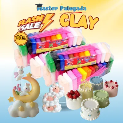 [ MP ] ( Paket 6 Set ) Mainan Anak Clay Polymer isi 12 PCS Clime Set Soft Clay Dough 12 Warna Edukasi Kreatif / Clay Polymer Mainan Anak (12 pcs) Edukasi SLIME Clay Dough Colour Play