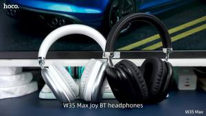HOCO W35 Max Bluetooth Headphones Wireless Earphones HIFI Stereo Foldable Sport Headsets With Audio Cable For iPhone
