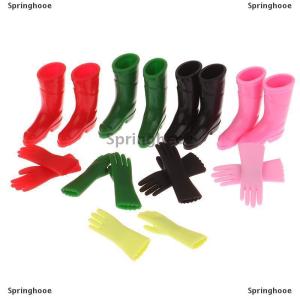 [COD] Springhooe 1Set 1:12 Dollhouse Miniature Rain Boots Gardening Gloves Gloves Baking Gloves Laundry Mitts Model Farm Decor Toy