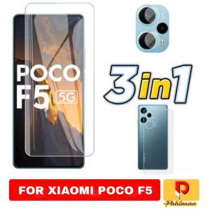 PROMO PAKET 3 IN 1 Tempered Glass XIAOMI POCO F5 / XIAOMI POCO X5 5G / POCO M5S 2022 Anti Gores Kaca Clear
