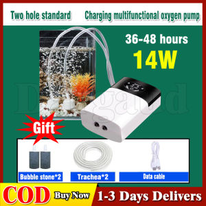 18W 22W 26W 30W AC DC  Silent Aquarium Air Pump Oxygen Pond Aerator Water Fish Tank Four Outlet Adjustable Flow Oxygen Pump