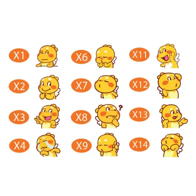 Set Combo 12 hình dán Sticker Khủng Long Vui Nhộn Hài Hước Dán Xe Máy Ô Tô Trang Trí Nhà Cửa