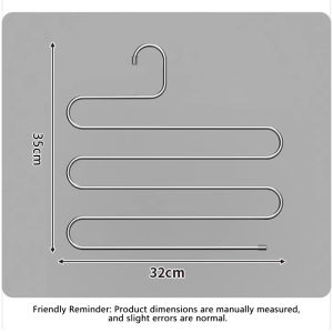 LUMINSTOW 10PCS/lot Hanger Non-Slip Stainless Steel Drying Hanger Hook Hanger Coat Hanger Strong load Space-saving