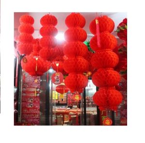 ĐÈN LỒNG ĐỎ 3 TẦNG 5 TẦNG TREO TRANG TRÍ CHẤT LIỆU KHÔNG THẤM NƯỚC