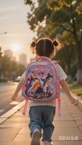 Fashion Girls Backpack for Grade 1 12 Inch Kpop Demon Hunter Cute Backpack