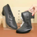 SHUTA-669 1.5 inches High Heel Black Shoes School Shoes for women. 