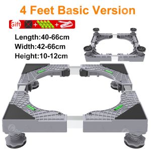 Ston Mobile Refrigerator Bracket Stainless Steel Washing Machine Stand Washing machine Base with wheels