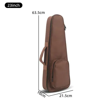 【ChuYouh】Ukulele Bag Case Backpack Handbag for 21 23 26 Inch Brown Portable Soft Case Concert Musical Instruments UkeleleGuitar Accessories Parts XM112
