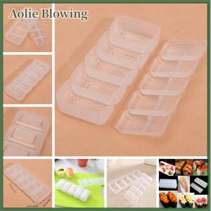 Aolie GY Jettingbuy Japan Nigiri Sushi Mold Rice Ball 5 Rolls Maker Non Stick Press Bento Tools