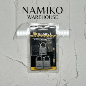 Gembok koper brass kuningan BRABUS 3 pcs 20 mm