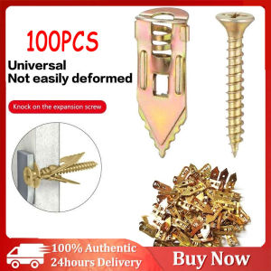 【FAST Delivery】100Pcs Self Drilling Anchors Screws Self-Tapping Expansion Screw Drywall Anchor Kits Anchors Expansi