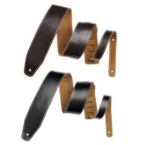 G99D Adjustable Leather Guitar Strap Thicken Shoulder Belt Electric Guitar Strap Belt2026