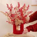 【SG Local Stocks】Artificial Flower Red Fruit Floral Decor Ginkgo Leaf Eucalyptus Golden Home Fake Plant Decor人造仿真花装饰. 