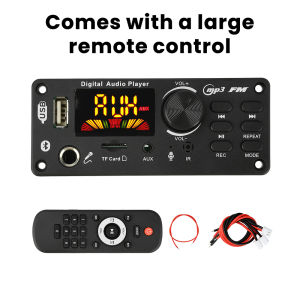 Diymore DC 7-24V màn hình màu BT MP3 bảng Giải mã âm thanh 6.5mm Microphone ghi âm & giao tiếp Mainboard 2x50W với Bộ khuếch đại 87.5-107.5Mhz