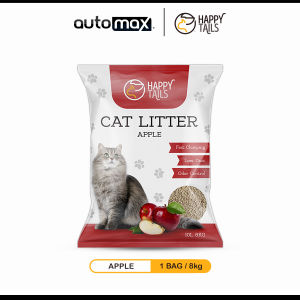 Happy Tails Bentonite Clay Cat Litter - Quick Clumping Absorbent Low Dust Odor Control Heavy Duty - 10L/8KG Unscented / Odorless Apple Lavender Lemon Coffee