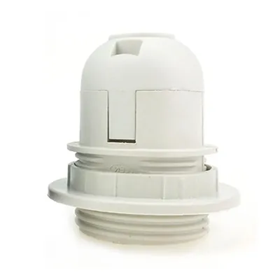 E27 Base Light Bulb Self-locking Accessory ES Pendant Socket Durable Period Style Bakelite Home Screw Lamp Holder Fittings