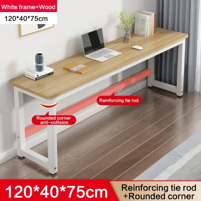 JIAJU Long writing desk Simple modern study table 140/160CM Student Study Table Home Office Table Writing Desk Computer Table Meja Komputer Meja Pejabat Meja Belajar PC Laptop Table 长办公桌
