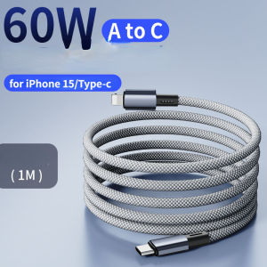 OATSBASF USB C Data Transmission Cable 100W Magnetic Type C Charging Cable Fast Charging Nylon Braided Cable